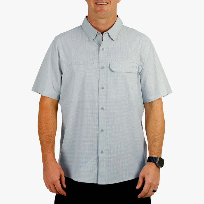 Air O Mesh Tech SS Button Down - Harbor Gray