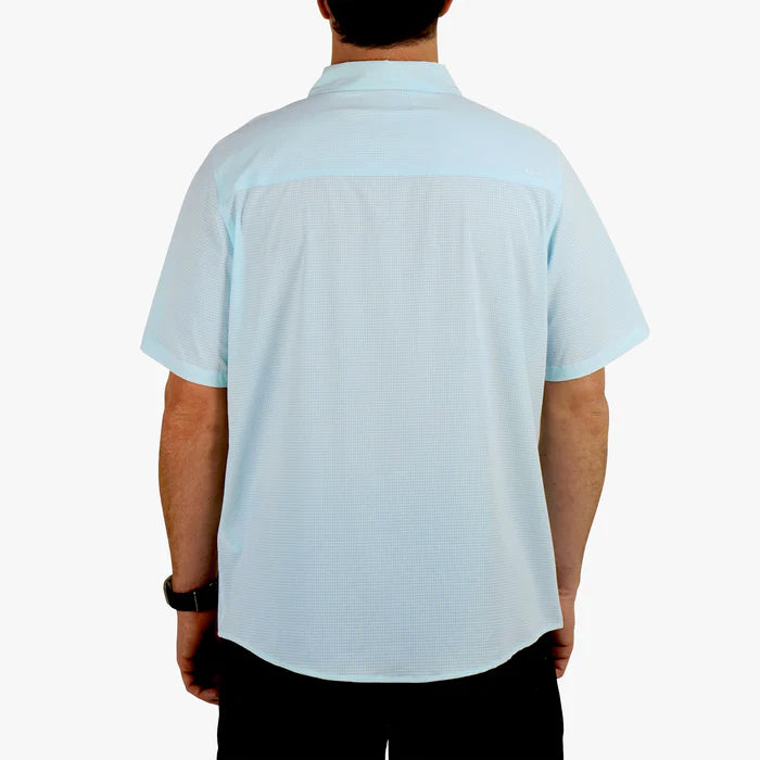 Air O Mesh Tech SS Button Down - Quiet Tide