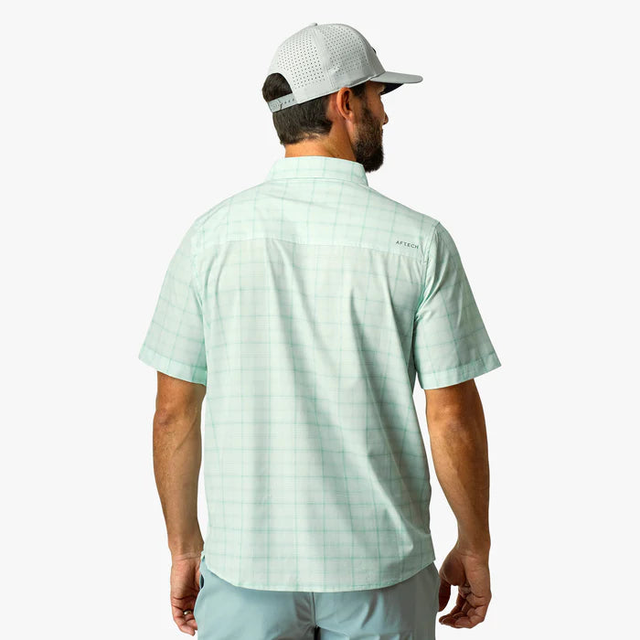 Seabreeze Tech SS Button Down - Aqua Glass