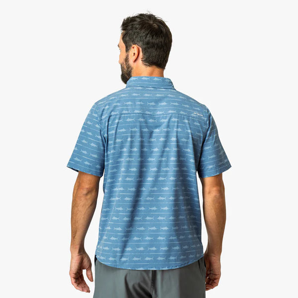 Seabreeze Tech SS Button Down - Blue Shadow