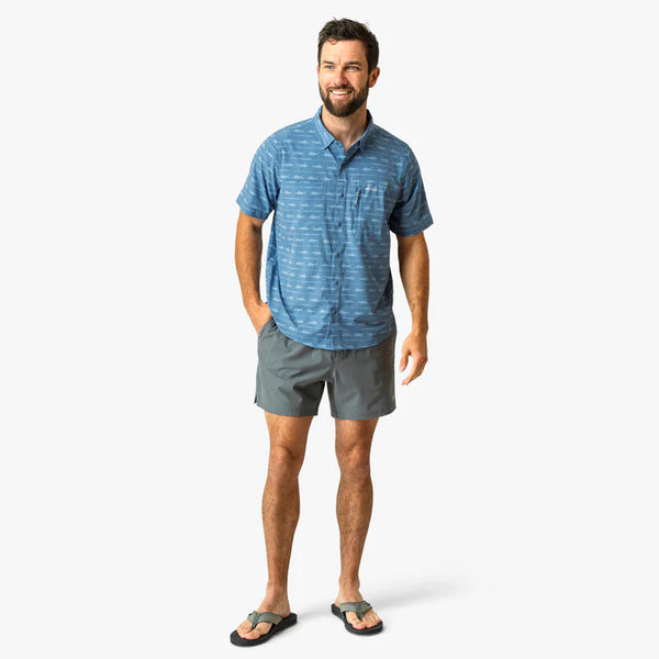 Seabreeze Tech SS Button Down - Blue Shadow