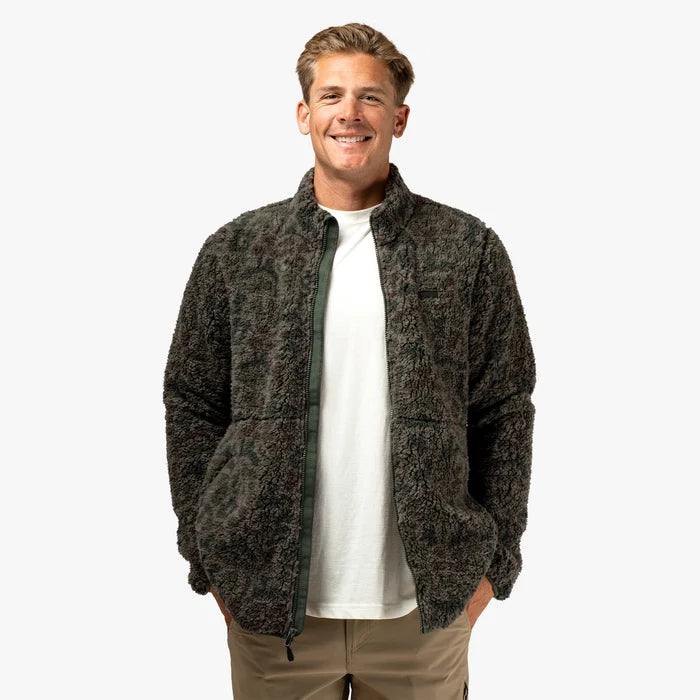 Boatbar Sherpa Jacket - Forest Grouper Camo