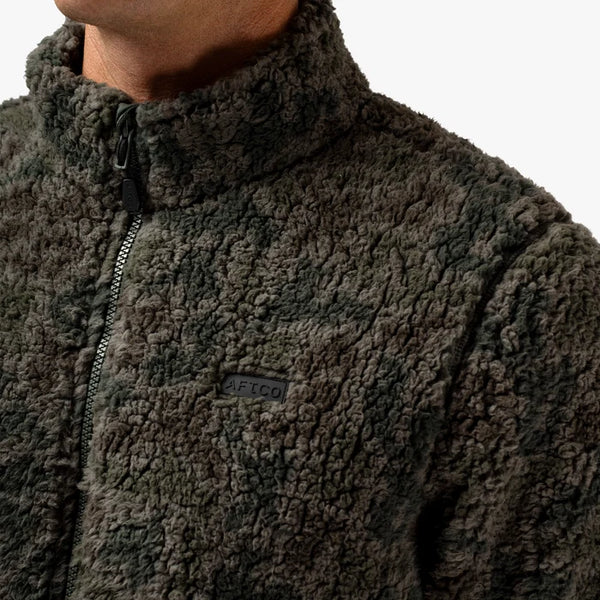 Boatbar Sherpa Jacket - Forest Grouper Camo