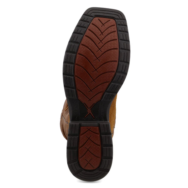 12" Western Composite Toe - Dark Brown / Tan