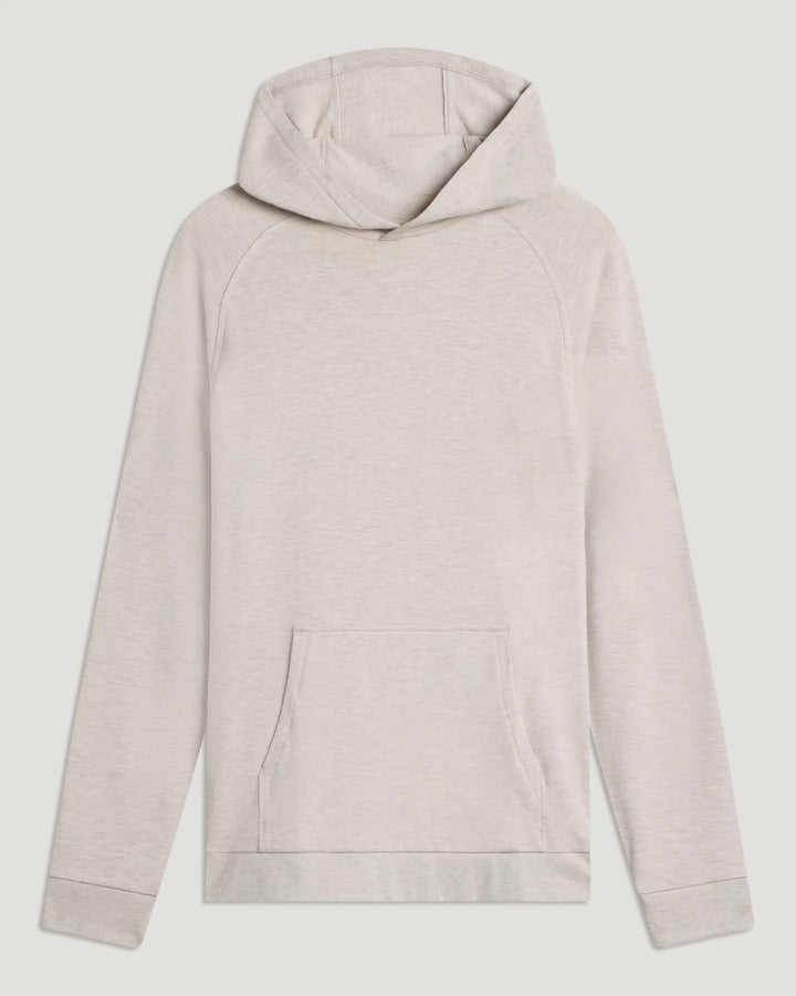 Men's Bamboo Lightweight Fleece Hoodie - Heather Desert Tan