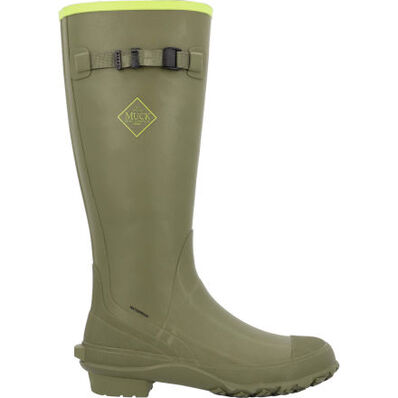 Harvester Tall Rubber Boot - Olive/Lime