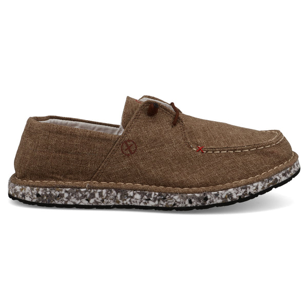 Circular Project Boat Shoe - Brown Linen