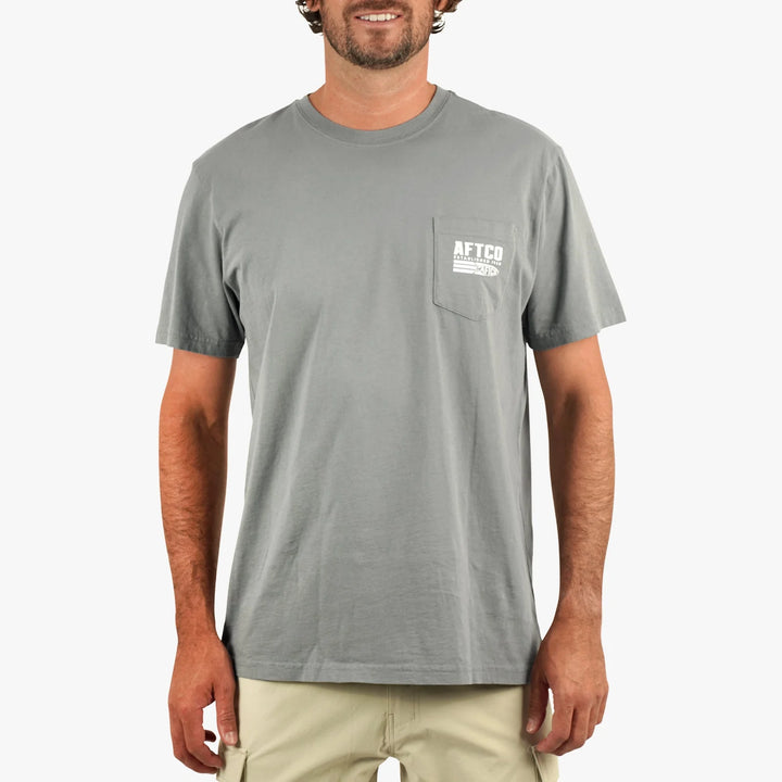 Strype SS Pocket Tee - Cement