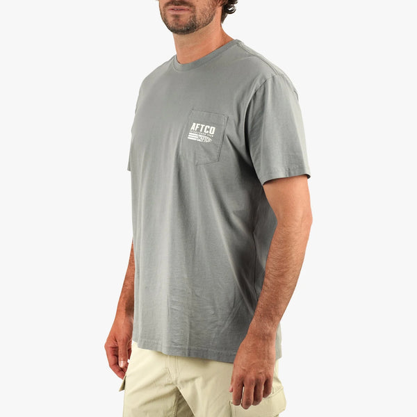 Strype SS Pocket Tee - Cement