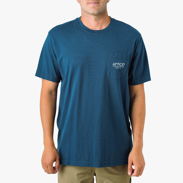 Docked SS Pocket Tee - Naval