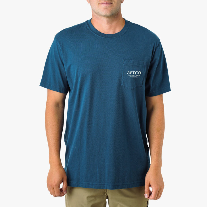 Docked SS Pocket Tee - Naval