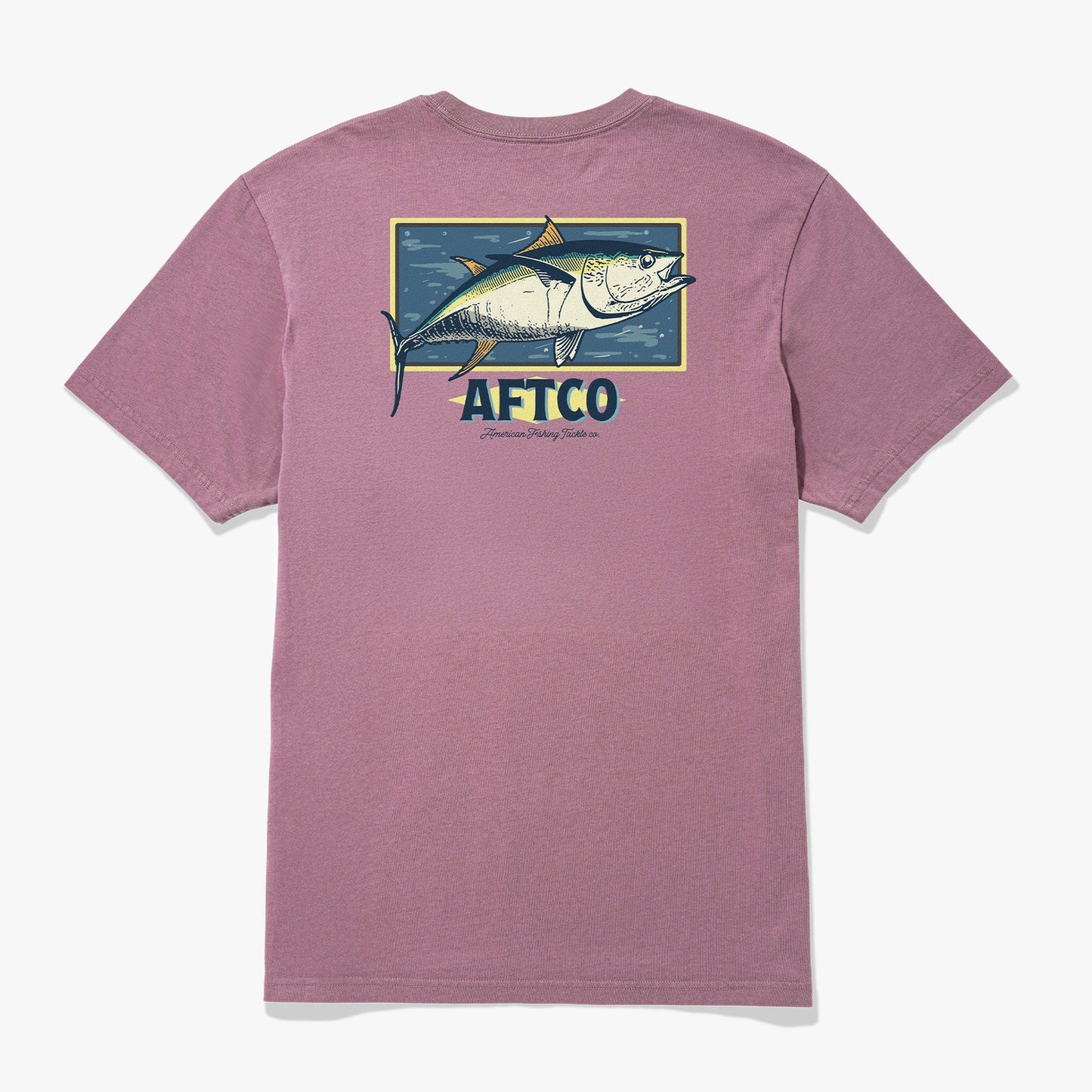 Reflective SS Pocket Tee - Mauve Shadow