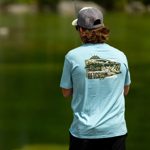 Time Off SS Tee - Milky Blue Heather