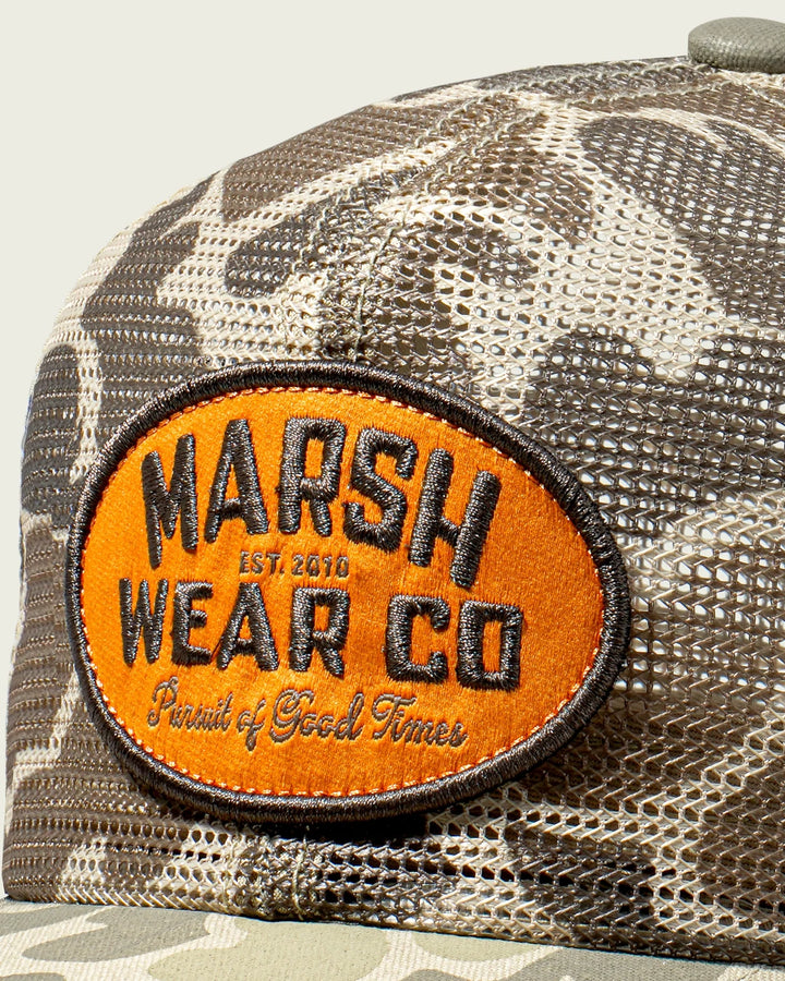 Outpost Mesh Trucker - Khaki Mallard Camo