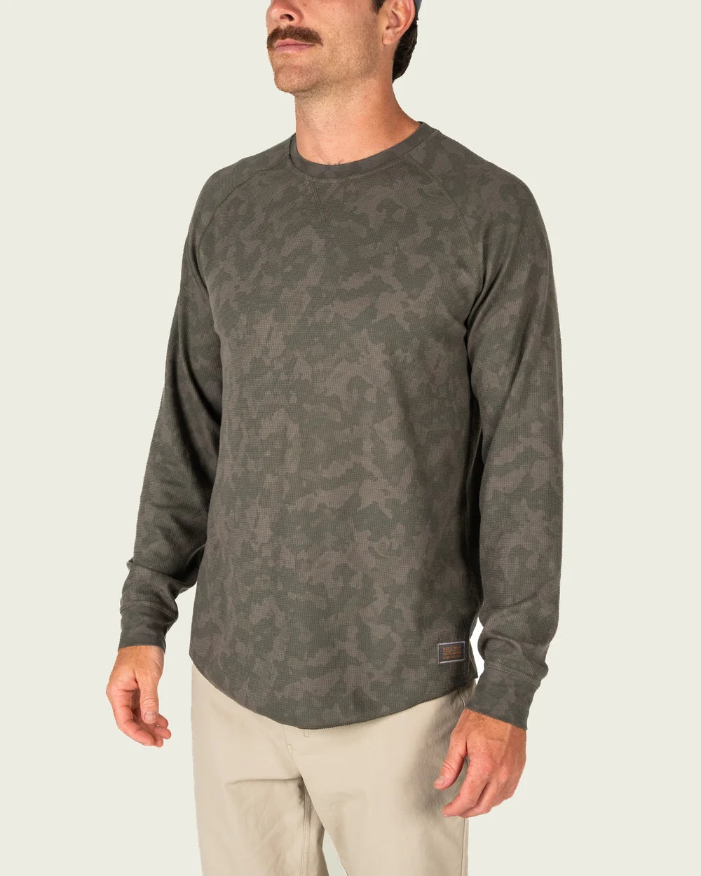 Surfside Waffle Shirt-Fossil Foxhole Camo