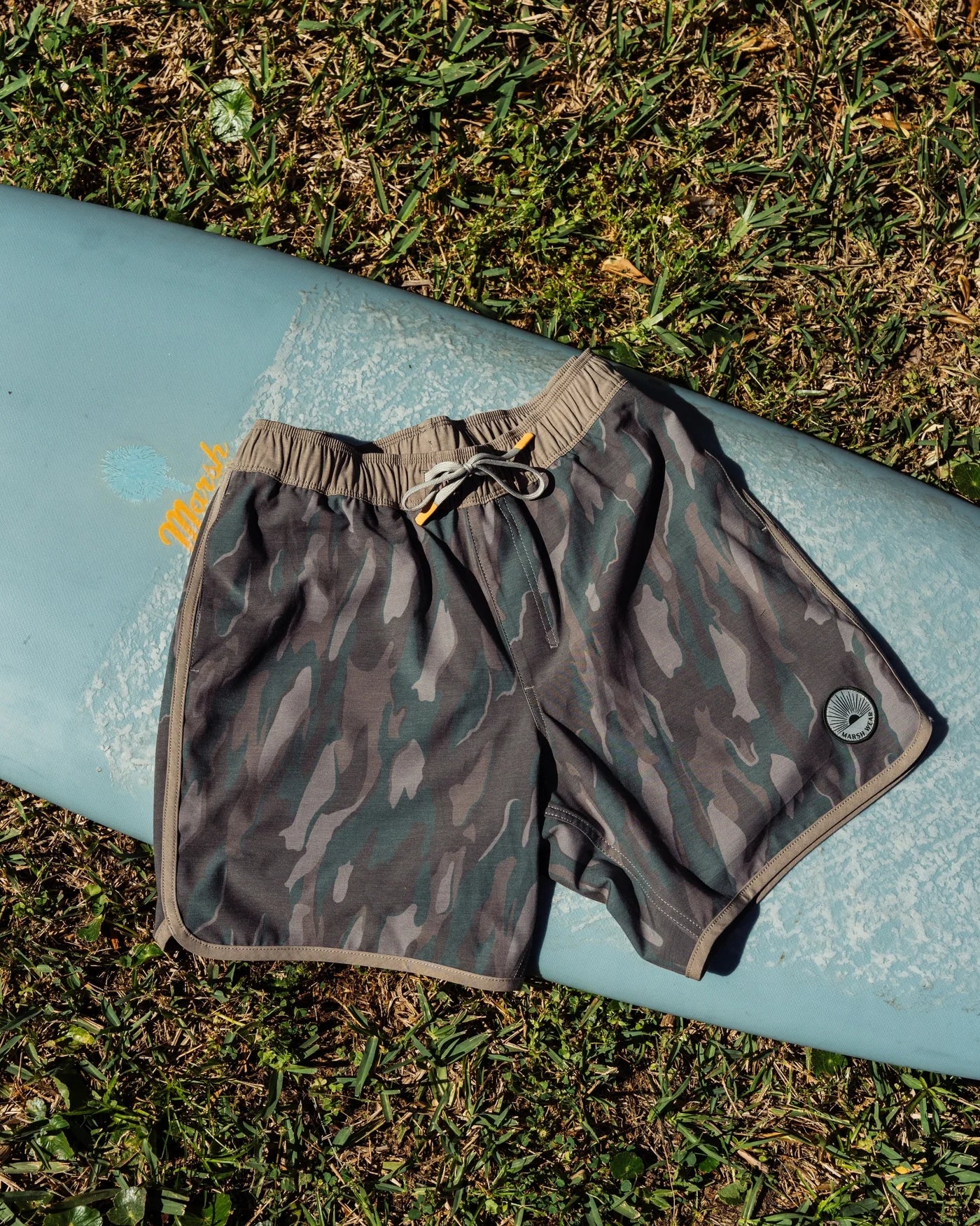 Surfstride Shorts - Thyme Lowland Camo