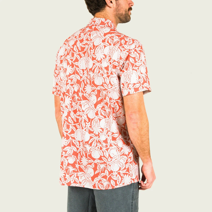 BreezeWeave Short Sleeve Button Up - Lobster