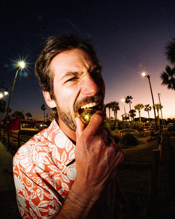 BreezeWeave Short Sleeve Button Up - Lobster