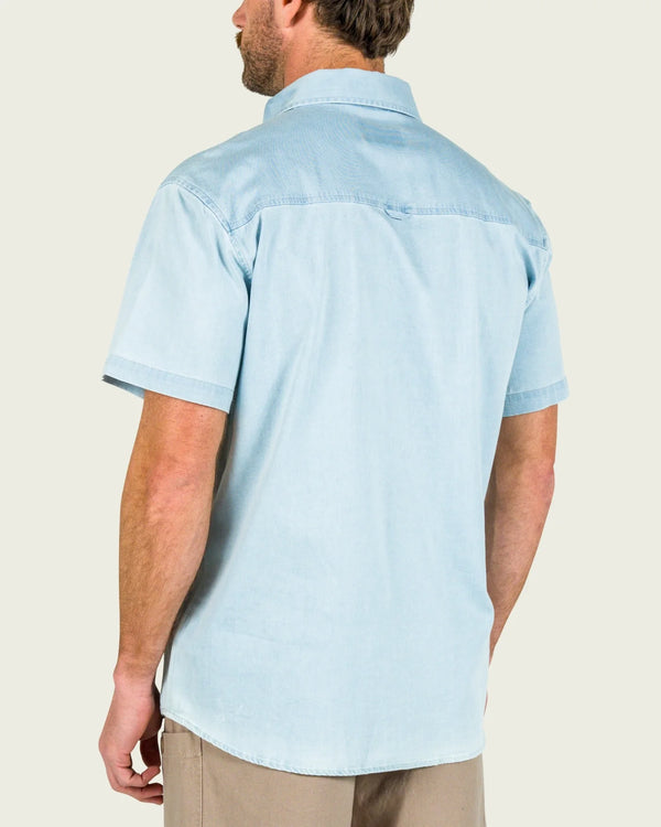 Delray Denim Short Sleeve Shirt - Light Denim