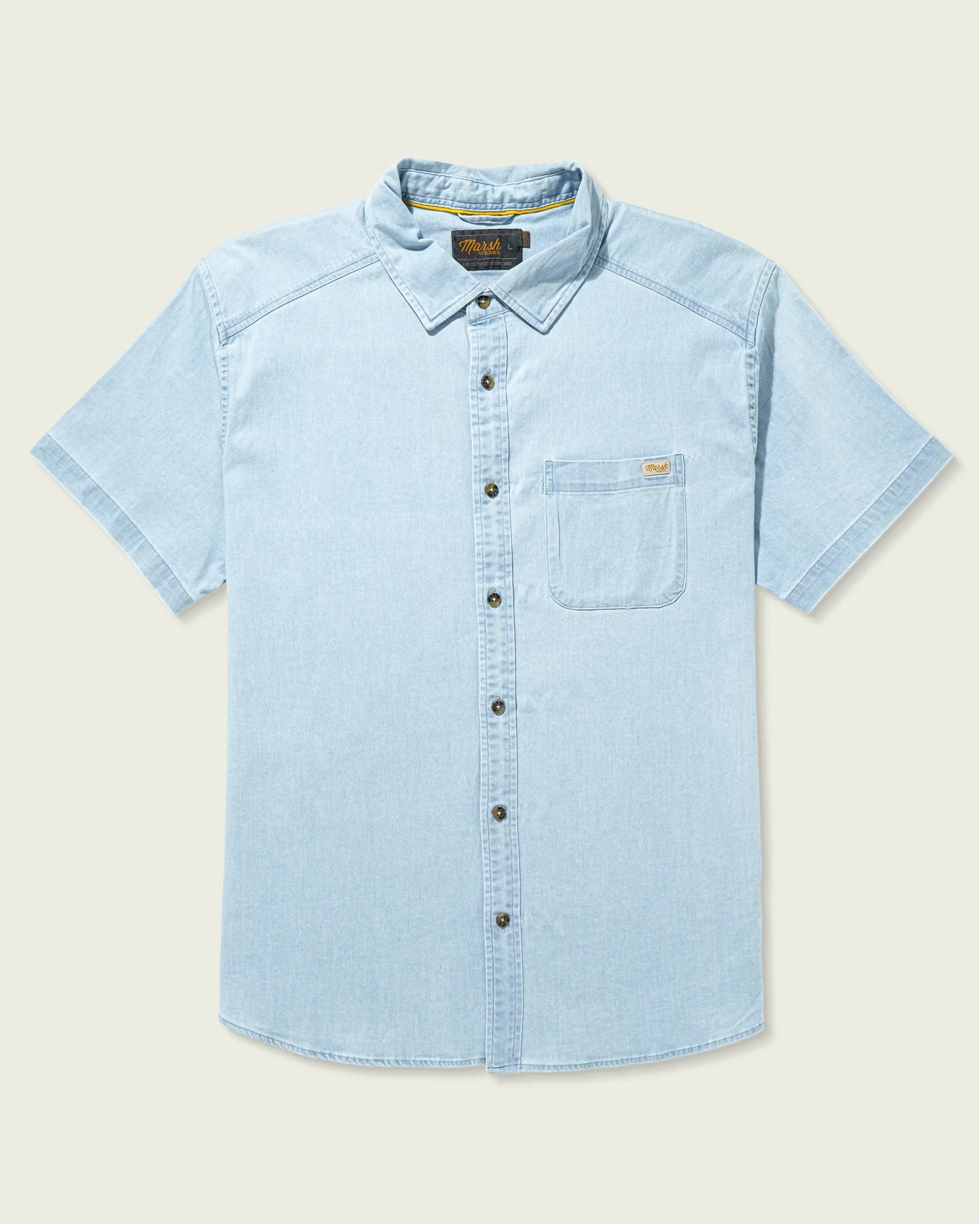 Delray Denim Short Sleeve Shirt - Light Denim