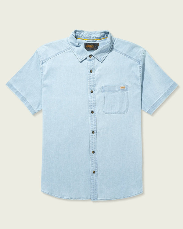 Delray Denim Short Sleeve Shirt - Light Denim
