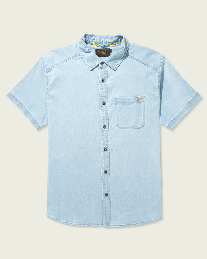Delray Denim Short Sleeve Shirt - Light Denim