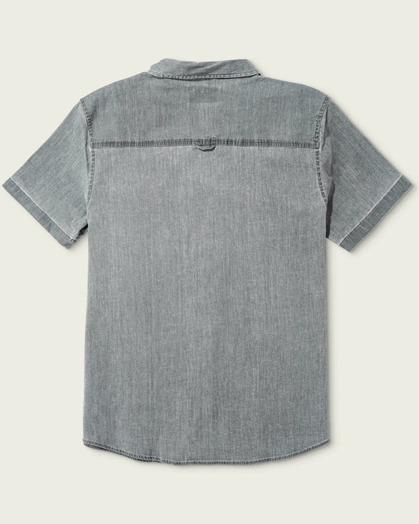 Delray Denim Short Sleeve Shirt - Light Gray