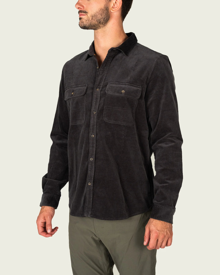 South End Cord Shirt - Raven