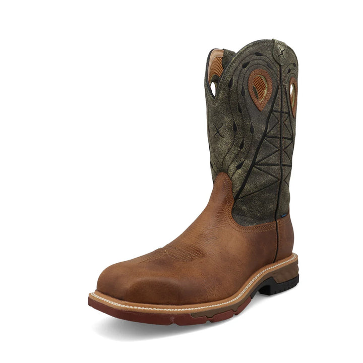 12" Western Nano Composite Toe - Lion / Dark Olive
