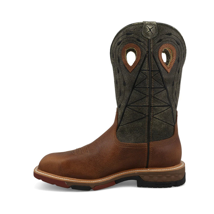 12" Western Nano Composite Toe - Lion / Dark Olive