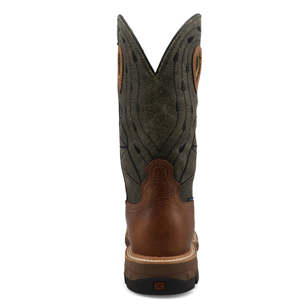 12" Western Nano Composite Toe - Lion / Dark Olive