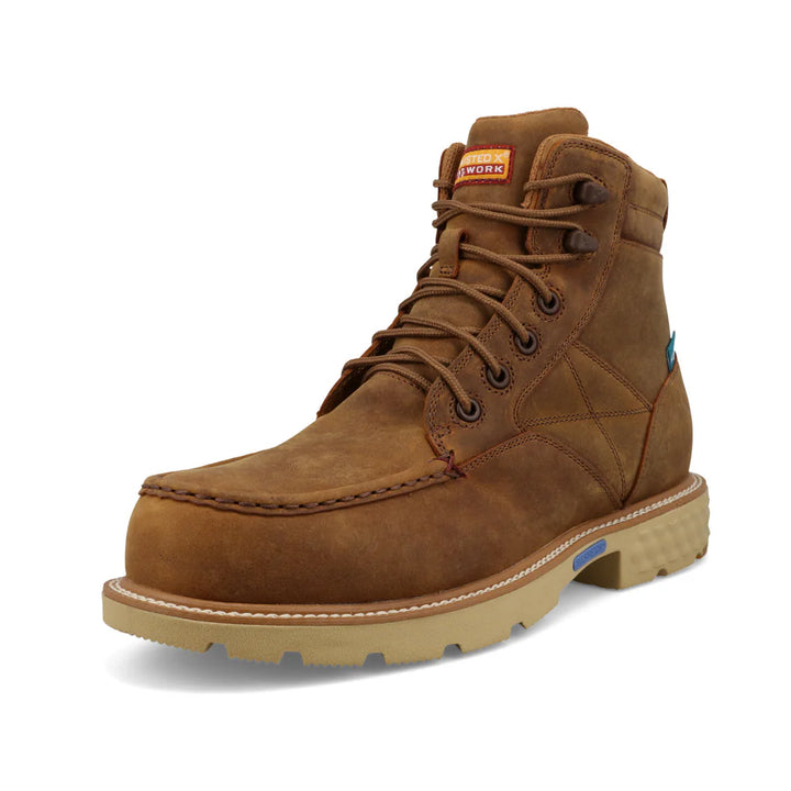 6" Work Boot Nano Composite Toe - Golden Saddle