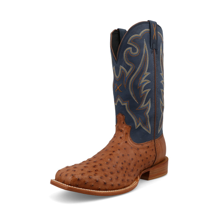 13" Reserve Boot - Chestnut Ostrich & Navy