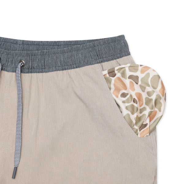 5.5" Athletic Short - Heather Khaki & Venado Camo
