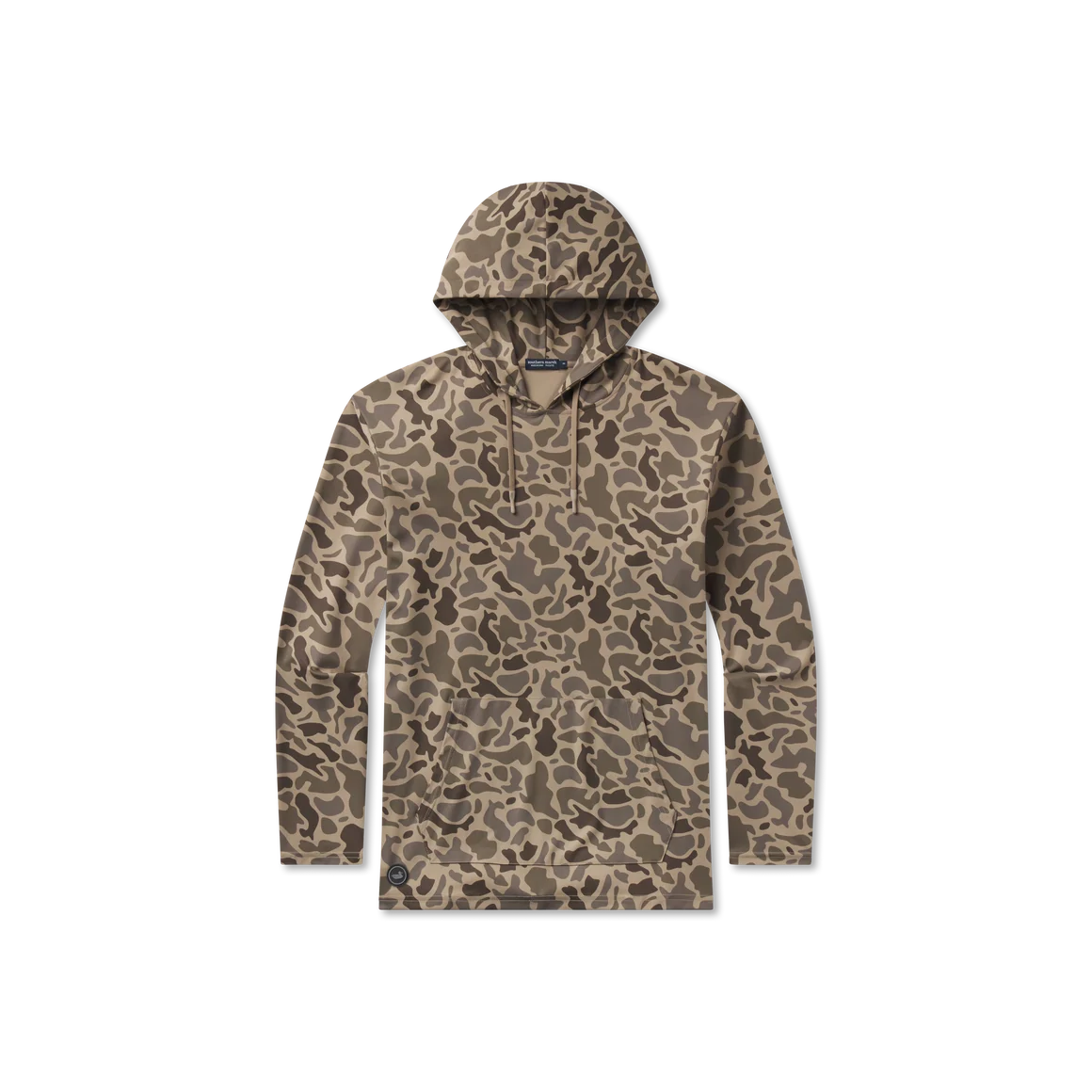 Baldwyn Active Hoodie - Retro Camo - Dark Brown