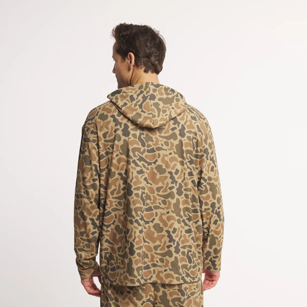 Baldwyn Active Hoodie - Retro Camo - Washed Walnut