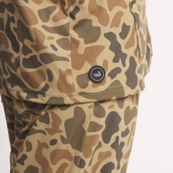 Baldwyn Active Hoodie - Retro Camo - Washed Walnut