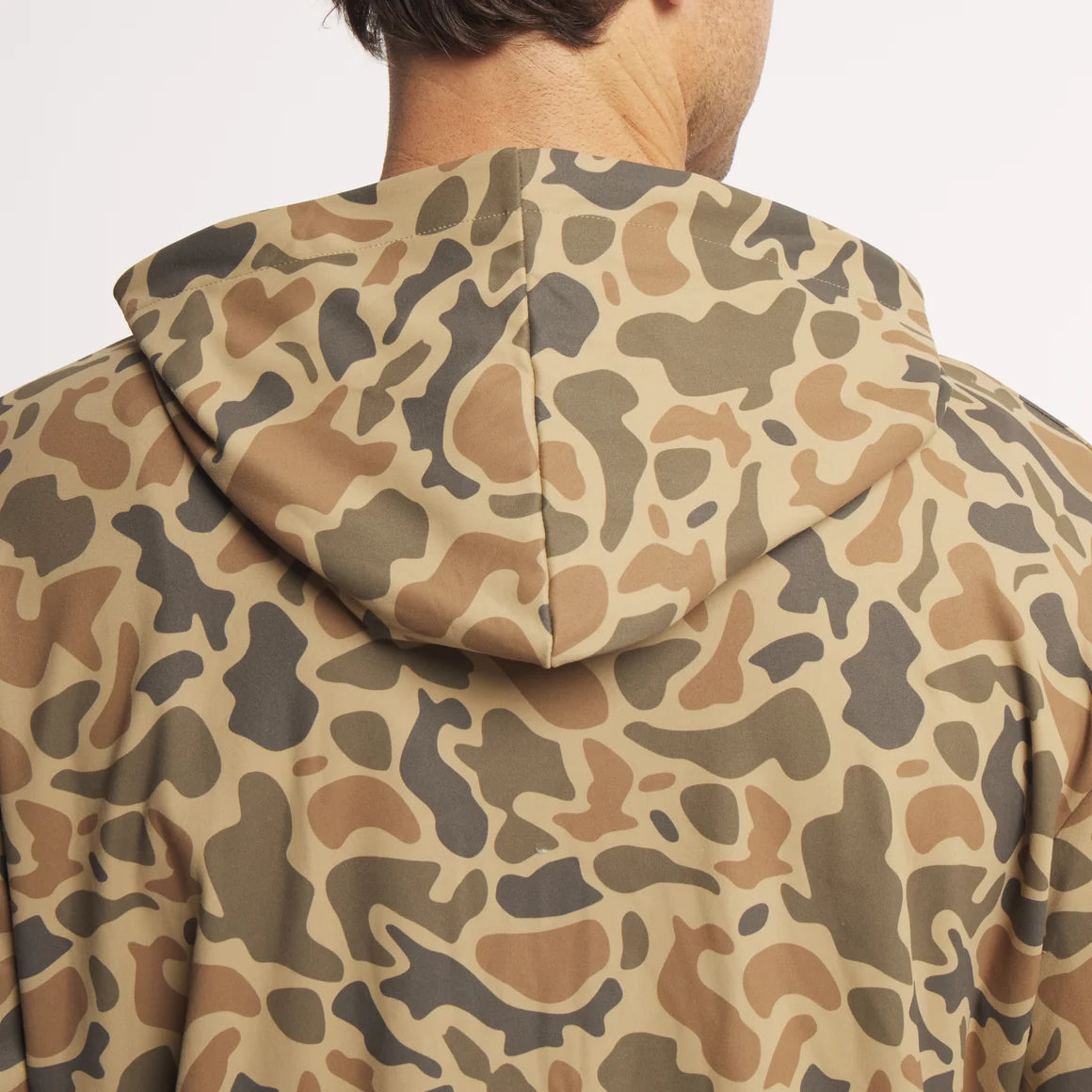 Baldwyn Active Hoodie - Retro Camo - Washed Walnut
