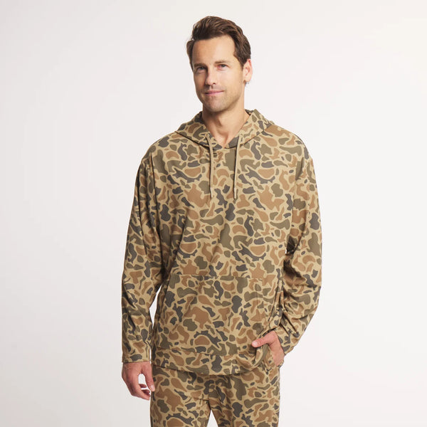Baldwyn Active Hoodie - Retro Camo - Washed Walnut