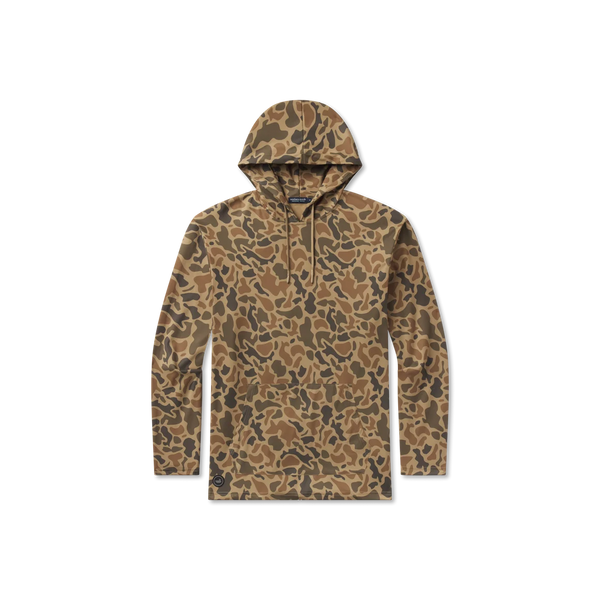 Baldwyn Active Hoodie - Retro Camo - Washed Walnut