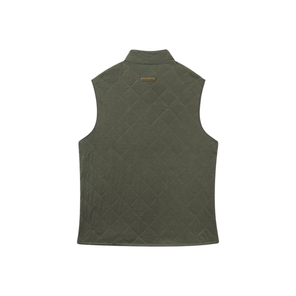 Florence Quilted Vest - Dark Fern
