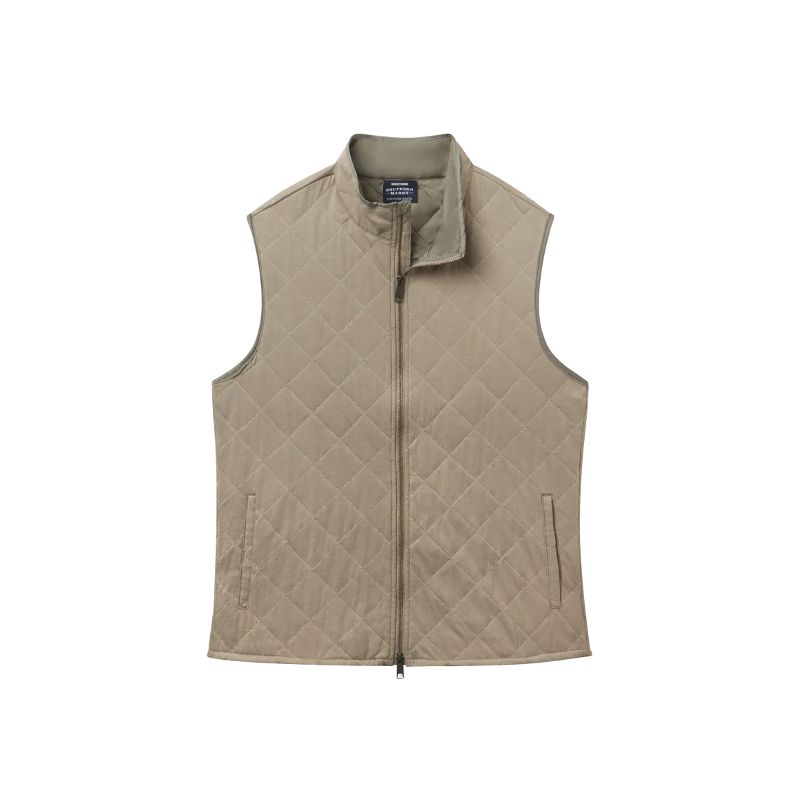 Florence Quilted Vest - Stonewall Olive
