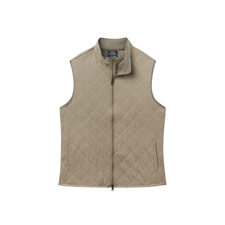 Florence Quilted Vest - Stonewall Olive