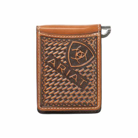 Sunburst Basket Weave Money Clip