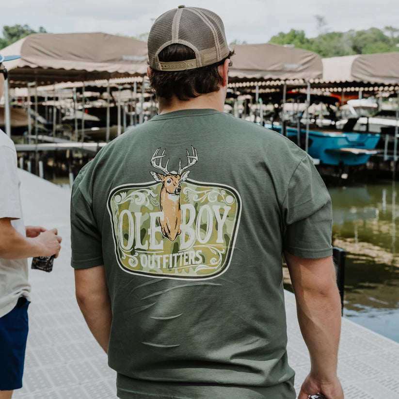 Ole Boy Buck Mount - Military Green
