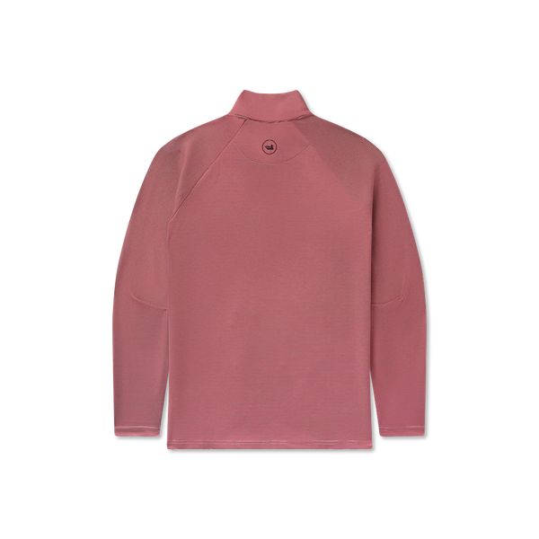Southampton Performance Quarter Zip - Maroon & Gray