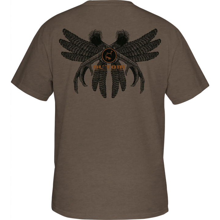 Ol' Tom Spur & Feathers T SS - Walnut Heather