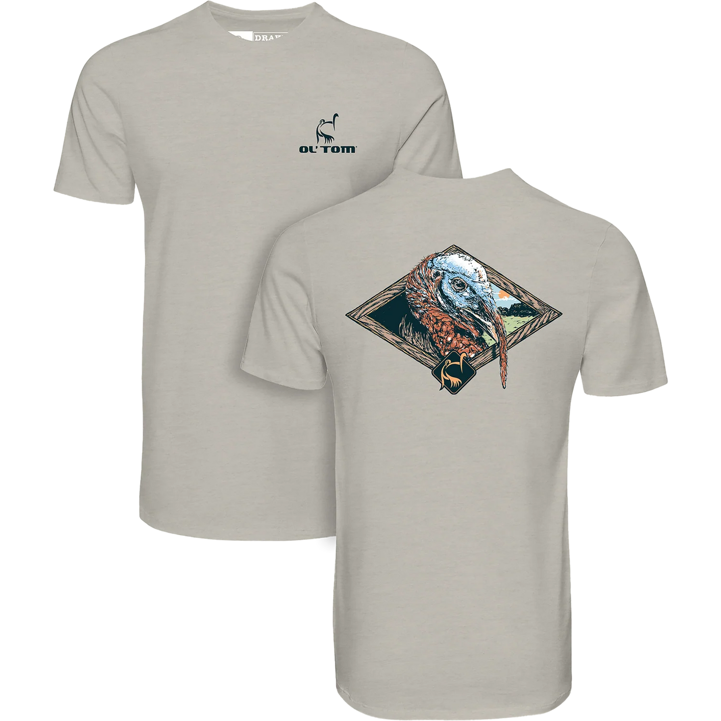 Ol Tom Head Shot T-Shirt - Cobblestone