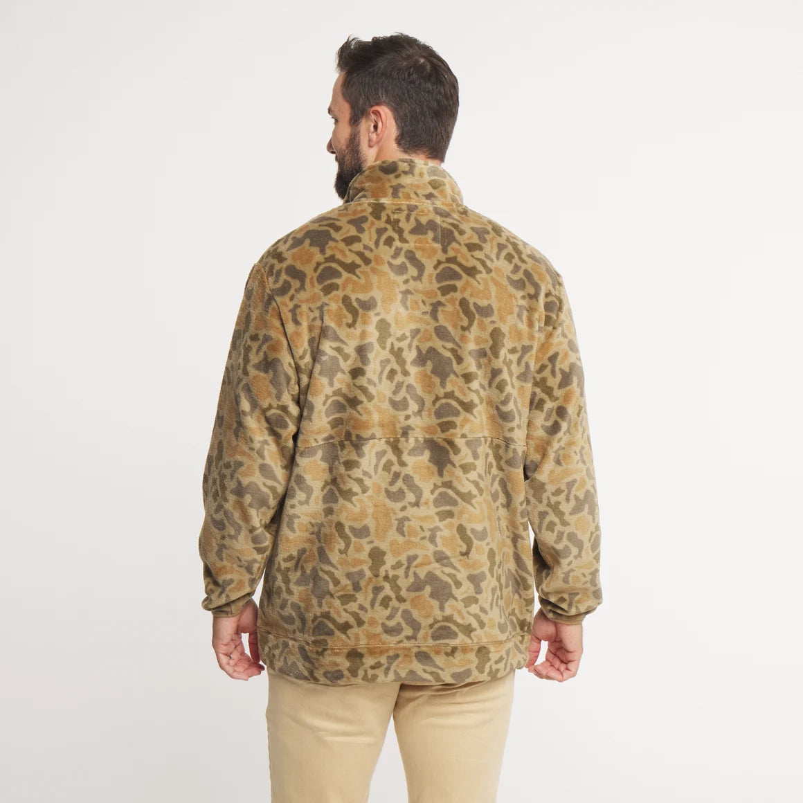 Wadsworth Fleece Pullover - Retro Camo - Light Brown