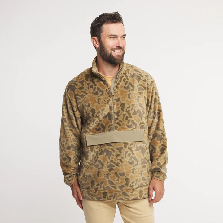 Wadsworth Fleece Pullover - Retro Camo - Light Brown